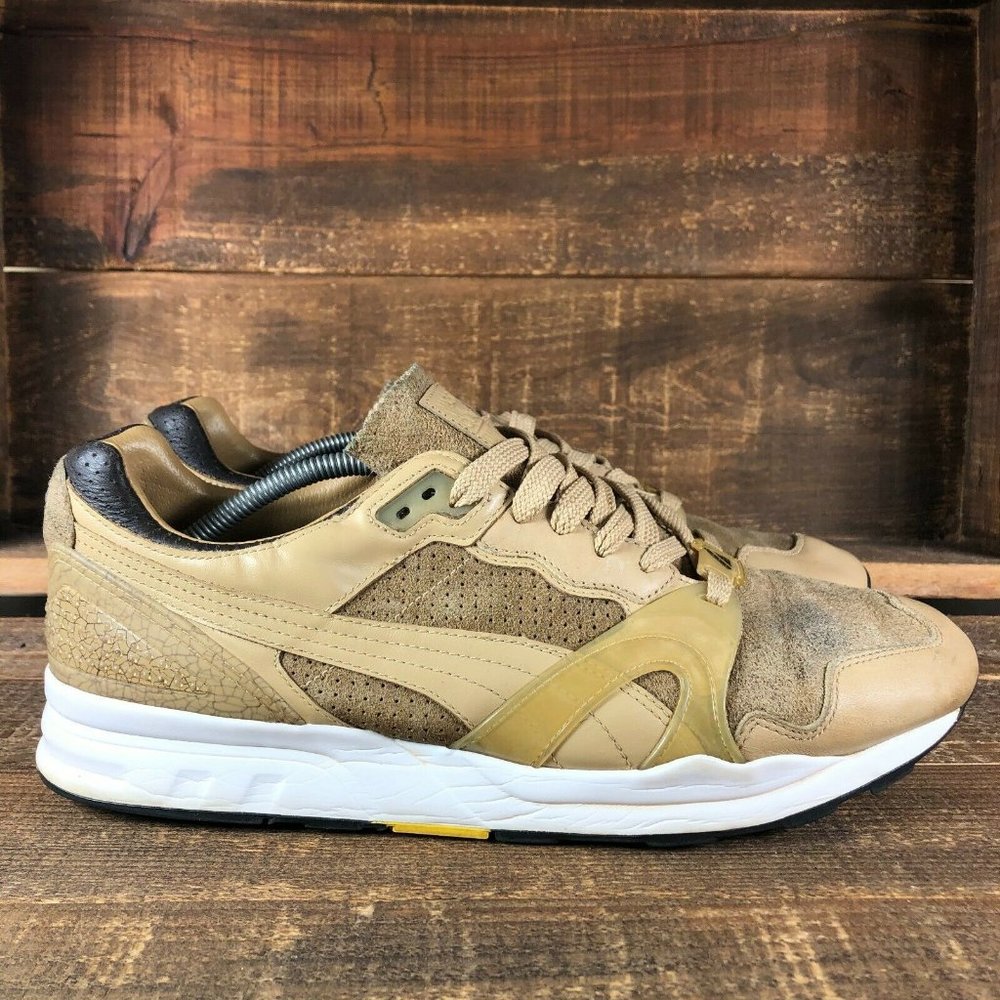Puma Mens Trinomic XT 2 Tan Sneakers Shoes Size 14